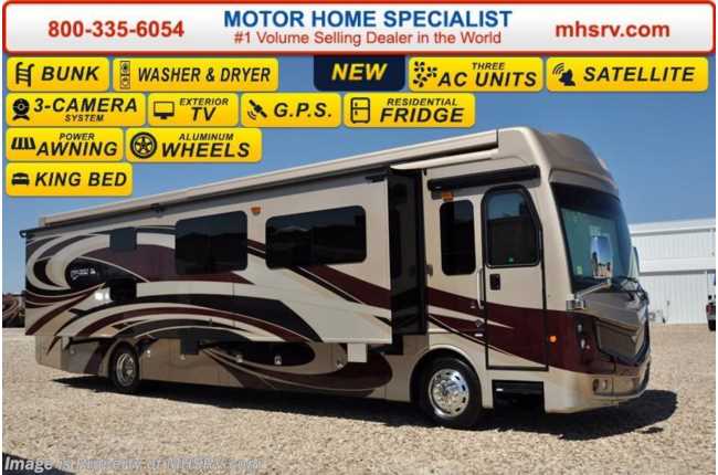 2017 Fleetwood Discovery LXE 40G Bunk Model RV for Sale at MHSRV W/380HP Diesel