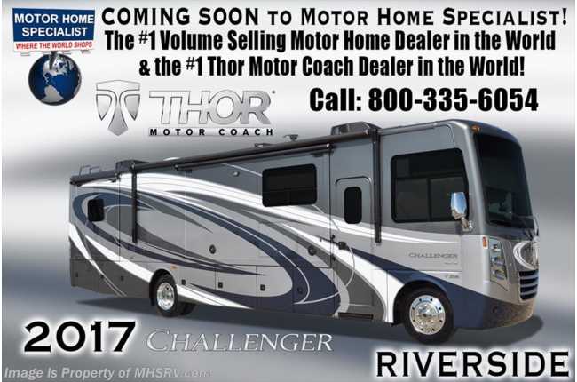 2017 Thor Motor Coach Challenger 37TB Bath &amp; 1/2 Bunk Bed RV for Sale W/King Bed