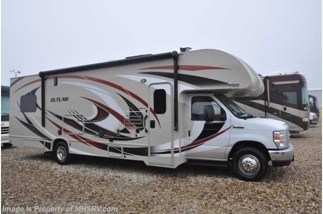 2017 Thor Motor Coach Outlaw Toy Hauler 29H Toy Hauler RV for Sale W/Jacks and 2 A/Cs