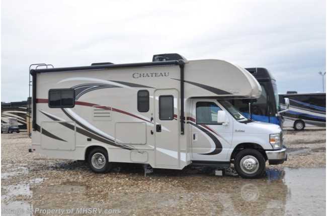 2018 Thor Motor Coach Chateau 22E Ford W/HD Max, Ext TV, 15K A/C, Back Up Cam