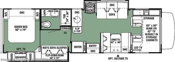 2018 Forest River Forester 3171DS Bunk Model for Sale at MHSRV W/Jacks Floorplan
