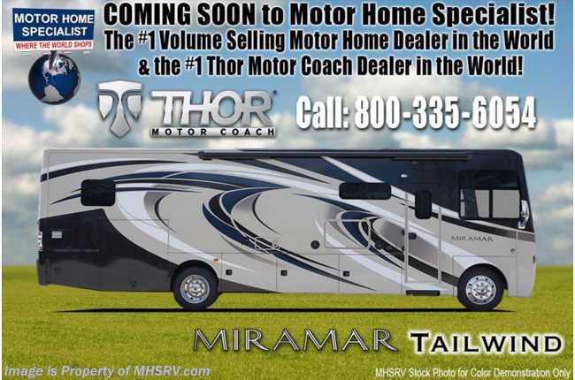 2018 Thor Motor Coach Miramar 35.2 RV for Sale W/Theater Seats &amp; King Bed