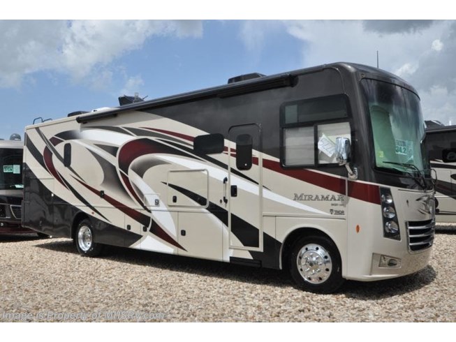New 2019 Thor Motor Coach Miramar 34.2 RV for Sale at MHSRV.com FWS, King, Fireplace available in Alvarado, Texas