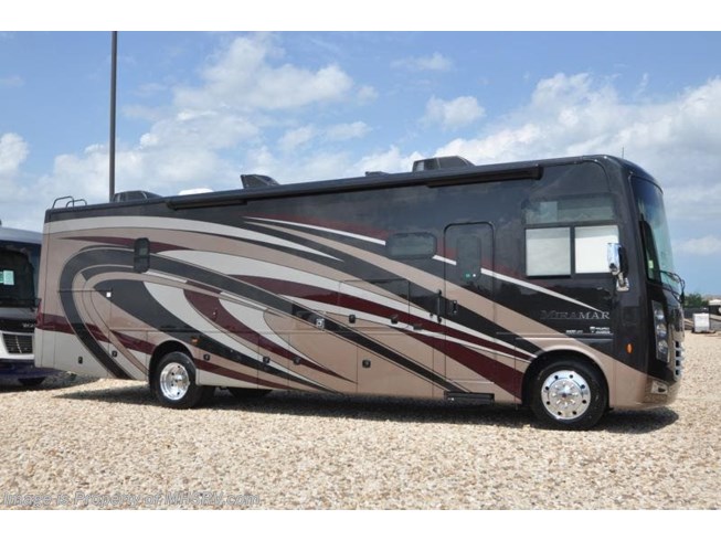 New 2019 Thor Motor Coach Miramar 34.2 RV for Sale at MHSRV W/ King & Fireplace available in Alvarado, Texas