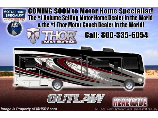 New 2018 Thor Motor Coach Outlaw 37RB Toy Hauler RV for Sale @ MHSRV Patio & 3 A/C available in Alvarado, Texas