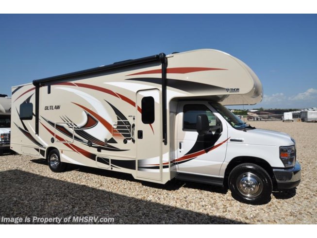 New 2018 Thor Motor Coach Outlaw 29H Class C Toy Hauler RV for Sale at MHSRV available in Alvarado, Texas