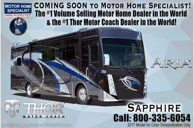 2018 Thor Motor Coach Aria 3401 Luxury RV for Sale W/360HP, King Bed &amp; W/D