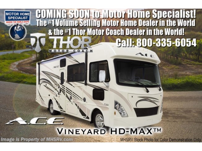 New 2018 Thor Motor Coach A.C.E. 30.3 ACE RV for Sale W/5.5KW Gen, 2 A/C & Ext. TV available in Alvarado, Texas
