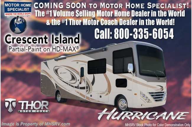 2018 Thor Motor Coach Hurricane 29M RV for Sale @ MHSRV W/Dual A/C, 5.5 Gen &amp; King
