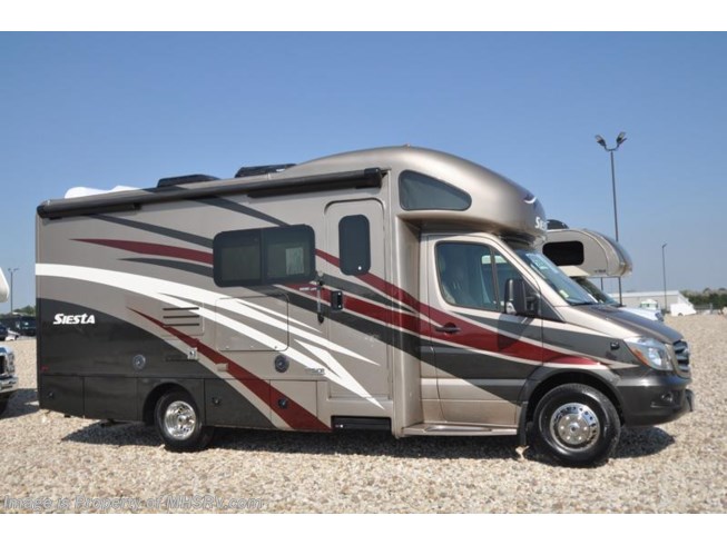 New 2018 Thor Motor Coach Four Winds Siesta Sprinter 24SS RV for Sale at MHSRV W/Summit Pkg & Dsl Gen available in Alvarado, Texas