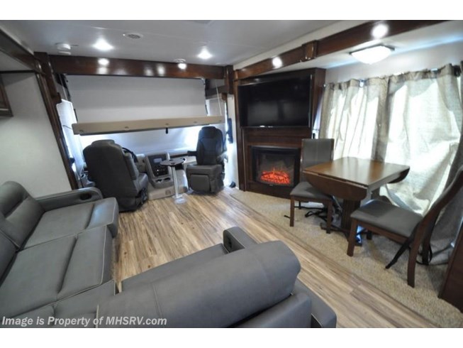 2018 Forest River Georgetown XL 378TS Luxury RV for Sale at MHSRV W/Ext TV, L-Sofa - New Class A For Sale by Motor Home Specialist in Alvarado, Texas