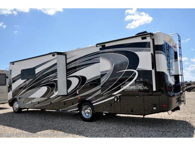 2018 Georgetown XL 378TS Luxury RV for Sale at MHSRV W/Ext TV, L-Sofa by Forest River from Motor Home Specialist in Alvarado, Texas