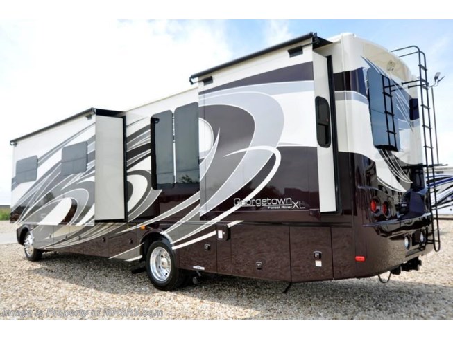 2018 Georgetown XL 377TS Luxury RV for Sale at MHSRV W/Ext TV, W/D by Forest River from Motor Home Specialist in Alvarado, Texas