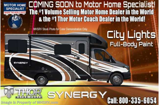 2018 Thor Motor Coach Synergy RB24 Sprinter RV for Sale W/Dsl. Gen &amp; Summit Pkg