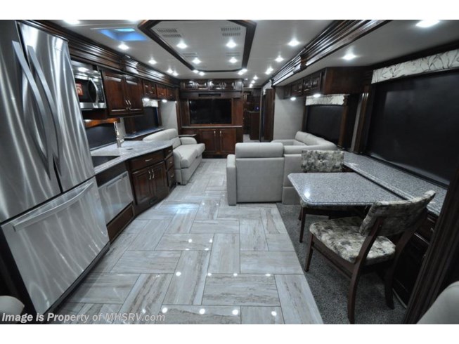 2018 Fleetwood Discovery LXE 40X RV for Sale at MHSRV W/Satellite, King, L-Sofa - New Diesel Pusher For Sale by Motor Home Specialist in Alvarado, Texas
