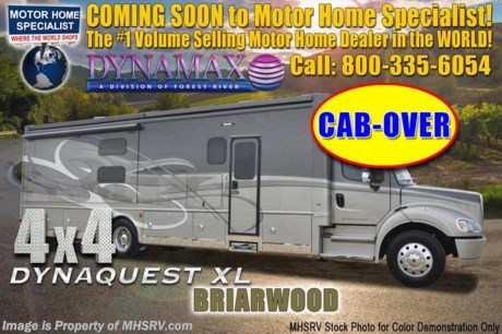 12-18-17 &lt;a href=&quot;http://www.mhsrv.com/other-rvs-for-sale/dynamax-rv/&quot;&gt;&lt;img src=&quot;http://www.mhsrv.com/images/sold-dynamax.jpg&quot; width=&quot;383&quot; height=&quot;141&quot; border=&quot;0&quot; /&gt;&lt;/a&gt;    MSRP $446,053. New 2018 Dynamax Dynaquest XL 37BH Bunk Model. This diesel motorhome is approximately 39 feet 2 inches in length and features 2 slides, king bed, bunk beds, Freightliner M2-112 chassis and Cummins 8.9L engine with 450HP and 1,250 lb.-ft. of torque. The Dynaquest XL is the perfect combination of brute force and refined living space in a Super C package! This impressive RV is further enhanced by the addition of 4 wheel drive with upgraded suspension and supplemental air bag system as well as larger, all weather, Michelin tires. Not only does this luxurious Super C have the cab-over bed option but it also includes the dual reclining theater seats in place of sofa, dual 100W solar panels, washer/dryer and Mobile Eye collision avoidance system for added safety! This luxurious RV boasts an impressive list of standard features that include a 20K lb. hitch, dual-stage C brake, powder and liquid coated steel frame chassis, full coverage heavy duty undercoating, chrome power mirrors with heat, front and rear fiberglass cap, four point fully automatic hydraulic leveling system, keyless pad at entry door, roof-mounted integrated armless patio awning with LED lighting, ultra leather furniture, coordinating fabric window treatments and lambrequins with hardwood and crown, day/night roller shades, quartz counter tops, Blu-Ray home theater system in living area, Corian shower with glass door, LED flush-mount ceiling lights, 50 amp power cord reel, 3,000W inverter, 8KW Onan generator with AGS and auto transfer switch, diesel Aqua Hot, multiplex wiring, macerator system, whole coach water purification system and much more. For more complete details on this unit and our entire inventory including brochures, window sticker, videos, photos, reviews &amp; testimonials as well as additional information about Motor Home Specialist and our manufacturers please visit us at MHSRV.com or call 800-335-6054. At Motor Home Specialist, we DO NOT charge any prep or orientation fees like you will find at other dealerships. All sale prices include a 200-point inspection, interior &amp; exterior wash, detail service and a fully automated high-pressure rain booth test and coach wash that is a standout service unlike that of any other in the industry. You will also receive a thorough coach orientation with an MHSRV technician, an RV Starter&#39;s kit, a night stay in our delivery park featuring landscaped and covered pads with full hook-ups and much more! Read Thousands upon Thousands of 5-Star Reviews at MHSRV.com and See What They Had to Say About Their Experience at Motor Home Specialist. WHY PAY MORE?... WHY SETTLE FOR LESS?