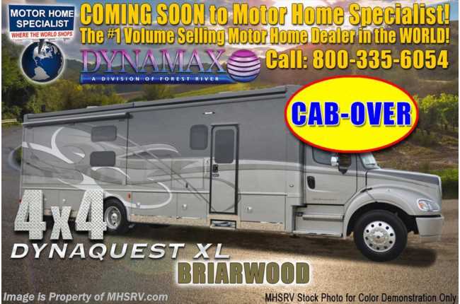 2018 Dynamax Corp Dynaquest XL 37BH 450HP, 4x4, Cab Over, Bunk, Theater