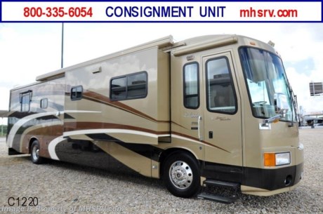 PICKED UP* - *Consignment Unit* Used Travel Supreme RV for Sale - 2003 Travel Supreme Select with 3 slides, model 41DSO3: 57,872 miles! This RV is approximately 41&#39; in length and features a powerful 500 HP Cummins diesel engine with side mounted radiator, Spartan raised rail chassis, (2) inverters, Allison 6-speed automatic trans, 12.5KW Onan diesel generator on a power slide, automatic leveling system, surround sound and (3) TVs. For complete details visit Motor Home Specialist at www.MHSRV.com or 800-335-6054: The #1 Volume Selling Motor Home Dealer in Texas.