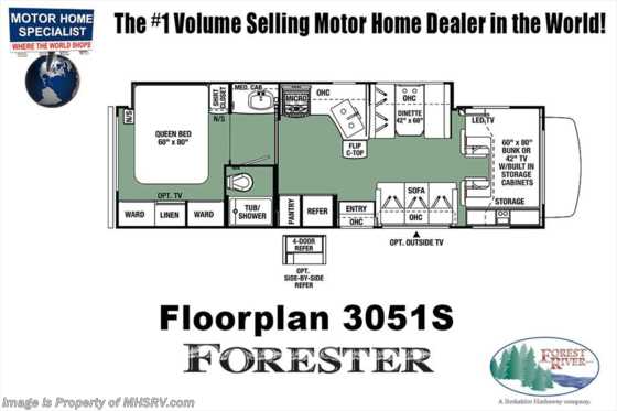 2018 Forest River Forester 3051S RV for Sale @ MHSRV W/15K BTU A/C, Jacks Floorplan