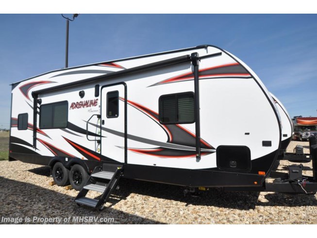 New 2018 Coachmen Adrenaline Toy Hauler 26CB W/Pwr Bed, 15.0K  A/C, Auto Jacks available in Alvarado, Texas