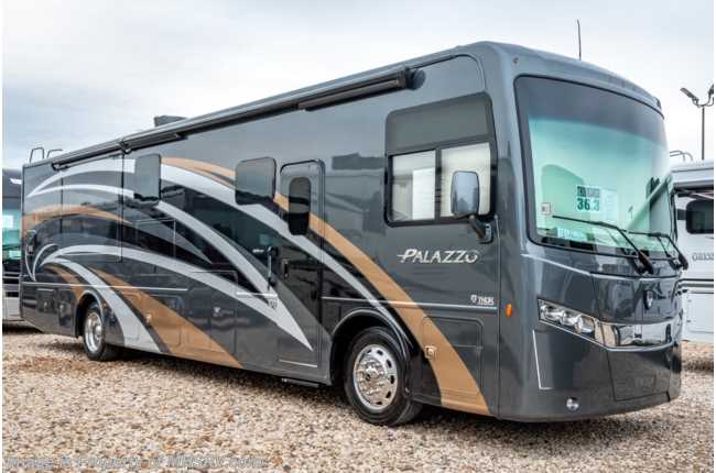 2019 Thor Motor Coach Palazzo 36.3 Bath &amp; 1/2 Diesel Pusher W/Theater Seats