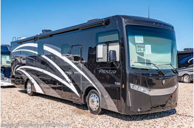 2019 Thor Motor Coach Palazzo 36.3 Bath &amp; 1/2 Diesel Pusher W/D &amp; Theater Seats