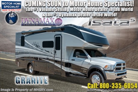  11/2/19 &lt;a href=&quot;http://www.mhsrv.com/other-rvs-for-sale/dynamax-rv/&quot;&gt;&lt;img src=&quot;http://www.mhsrv.com/images/sold-dynamax.jpg&quot; width=&quot;383&quot; height=&quot;141&quot; border=&quot;0&quot;&gt;&lt;/a&gt;   MSRP $205,144. The 2020 Dynamax Isata 5 Series model 35DBD Bunk Model Super C is approximately 36 feet 5 inches in length and is backed by Dynamax’s industry-leading limited Two-Year Coach Warranty. Features include 2 slides, bunk beds, ESC suspension &amp; stability, fiberglass roof, leatherette reclining captains chairs, remote key-less entry, front cab over loft area, roller shades, full extension drawer guides, LED TV in living area, residential refrigerator, convection microwave oven, solid surface kitchen counter, inverter, automatic generator start, exterior shower and tank-less on-demand water heater. Optional features includes the beautiful full body paint, 8KW Onan diesel generator, T4 in-motion satellite dish and solar panels. The Isata 5 Series is powered by the Ram&#174; 5500 SLT Chassis, 6.7L I6 Cummins&#174; Turbo Diesel 325HP engine, 6-Speed automatic transmission and features a 10,000 lb. hitch. For 2 year limited warranty details contact Dynamax or a MHSRV representative. For more complete details on this unit and our entire inventory including brochures, window sticker, videos, photos, reviews &amp; testimonials as well as additional information about Motor Home Specialist and our manufacturers please visit us at MHSRV.com or call 800-335-6054. At Motor Home Specialist, we DO NOT charge any prep or orientation fees like you will find at other dealerships. All sale prices include a 200-point inspection, interior &amp; exterior wash, detail service and a fully automated high-pressure rain booth test and coach wash that is a standout service unlike that of any other in the industry. You will also receive a thorough coach orientation with an MHSRV technician, an RV Starter&#39;s kit, a night stay in our delivery park featuring landscaped and covered pads with full hook-ups and much more! Read Thousands upon Thousands of 5-Star Reviews at MHSRV.com and See What They Had to Say About Their Experience at Motor Home Specialist. WHY PAY MORE?... WHY SETTLE FOR LESS?