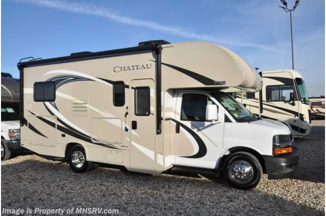 2018 Thor Motor Coach Chateau 22E HD-Max, Ext TV, 15K A/C, Back-Up Cam &amp; More