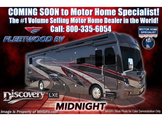 New 2018 Fleetwood Discovery LXE 40D Bath & 1/2 for Sale at MHSRV W/ King, Sat available in Alvarado, Texas