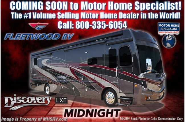 2018 Fleetwood Discovery LXE 40D Bath &amp; 1/2 for Sale at MHSRV W/ King, Sat