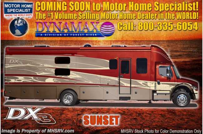 2019 Dynamax Corp DX3 37TS Super C W/Dsl Aqua Hot, Theater Seats, Solar