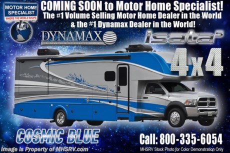 5-11-18 &lt;a href=&quot;http://www.mhsrv.com/other-rvs-for-sale/dynamax-rv/&quot;&gt;&lt;img src=&quot;http://www.mhsrv.com/images/sold-dynamax.jpg&quot; width=&quot;383&quot; height=&quot;141&quot; border=&quot;0&quot;&gt;&lt;/a&gt;  MSRP $189,101. The 2019 Dynamax Isata 5 Series model 30FW Super C is approximately 32 feet in length and is backed by Dynamax’s industry-leading Two-Year Coach Warranty. Features include a full wall slide, ESC suspension &amp; stability, fiberglass roof, leatherette reclining captains chairs, remote key-less entry, front cab over loft area, roller shades, full extension drawer guides, LED TV in living area, residential refrigerator, convection microwave oven, solid surface kitchen counter, inverter, automatic generator start, exterior shower and tank-less on-demand water heater. Optional features includes the beautiful full body paint, 2-way refrigerator, 2nd A/C, 4 wheel drive upgrade, 8KW Onan diesel generator, T4 in-motion satellite dish and solar panels. The Isata 5 Series is powered by the Ram&#174; 5500 SLT Chassis, 6.7L I6 Cummins&#174; Turbo Diesel 325HP engine, 6-Speed automatic transmission and features a 10,000 lb. hitch. For 2 year limited warranty details contact Dynamax or a MHSRV representative. For more complete details on this unit and our entire inventory including brochures, window sticker, videos, photos, reviews &amp; testimonials as well as additional information about Motor Home Specialist and our manufacturers please visit us at MHSRV.com or call 800-335-6054. At Motor Home Specialist, we DO NOT charge any prep or orientation fees like you will find at other dealerships. All sale prices include a 200-point inspection, interior &amp; exterior wash, detail service and a fully automated high-pressure rain booth test and coach wash that is a standout service unlike that of any other in the industry. You will also receive a thorough coach orientation with an MHSRV technician, an RV Starter&#39;s kit, a night stay in our delivery park featuring landscaped and covered pads with full hook-ups and much more! Read Thousands upon Thousands of 5-Star Reviews at MHSRV.com and See What They Had to Say About Their Experience at Motor Home Specialist. WHY PAY MORE?... WHY SETTLE FOR LESS?
