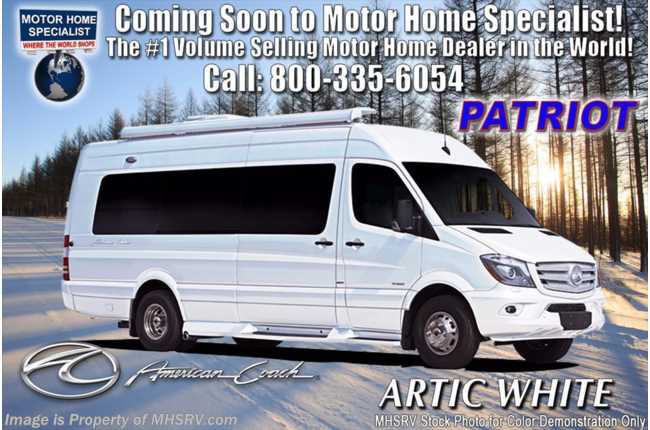 2019 American Coach Patriot EXT MD4 Lounge Sprinter Diesel RV for Sale @ MHSRV