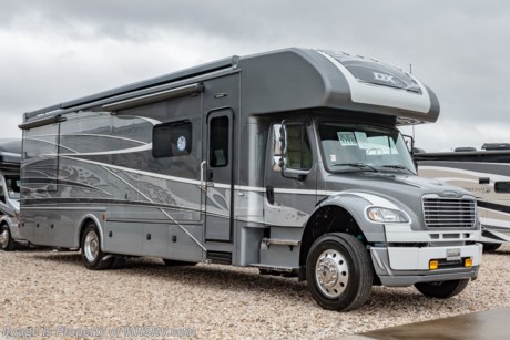 1-30-19 &lt;a href=&quot;http://www.mhsrv.com/other-rvs-for-sale/dynamax-rv/&quot;&gt;&lt;img src=&quot;http://www.mhsrv.com/images/sold-dynamax.jpg&quot; width=&quot;383&quot; height=&quot;141&quot; border=&quot;0&quot;&gt;&lt;/a&gt;  MSRP $329,986. 2019 DynaMax DX3 model 37TS with 3 slides. Perhaps the most luxurious yet affordable Super C motor home on the market! Features include the exclusive D-Max design which maximizes structural integrity &amp; stability, Bilstein oversized shock absorbers, diesel Aqua Hot system, Kenwood dash infotainment system, brake controller, newly designed aerodynamic fiberglass front &amp; rear caps, vacuum-Laminated 2&quot; insulated floor, brake controller, one-piece fiberglass roof, Roto-Formed ribbed storage compartments, side-hinged aluminum compartment doors with paddle latches, integrated Carefree Mirage roof-mounted awnings with LED lighting, heavy duty electric triple series 25 entry step, clear vision frameless windows, Sani-Con emptying system with macerating pump, luxurious porcelain tile flooring, decorative crown molding, MCD day/night shades, solid surface countertops, dual A/Cs with heat pumps, 8KW Onan diesel generator, 3,000 watt inverter with low voltage automatic start and 2 upgraded 4D AGM house batteries. This Model is powered by the 8.9L Cummins 350HP diesel engine with 1,000 lbs. of torque &amp; massive 33,000 lb. Freightliner M-2 chassis with 20,000 lb. hitch and 4 point fully automatic hydraulic leveling jacks. Options include the beautiful full body exterior 4-Color package, solar panels, cab-over bed with LED TV, rear rock guard, washer/dryer, 2 burner electric cooktop IPO gas range, dual reclining theater seats IPO sofa, entertainment center W/ 50&quot; TV &amp; fireplace IPO loveseat and dash cam DVR with forward collision and departure delay alerts. The DX3 also features an exterior entertainment center, Jacobs C-Brake with low/off/high dash switch, Allison transmission, air brakes with 4 wheel ABS, twin aluminum fuel tanks, electric power windows, remote keyless pad at entry door, Blue-Ray home theater system, In-Motion satellite, flush mounted LED ceiling lights, convection microwave, residential refrigerator, touch screen premium AM/FM/CD/DVD radio, GPS with color monitor, color back-up camera and two color side view cameras.  For more complete details on this unit and our entire inventory including brochures, window sticker, videos, photos, reviews &amp; testimonials as well as additional information about Motor Home Specialist and our manufacturers please visit us at MHSRV.com or call 800-335-6054. At Motor Home Specialist, we DO NOT charge any prep or orientation fees like you will find at other dealerships. All sale prices include a 200-point inspection, interior &amp; exterior wash, detail service and a fully automated high-pressure rain booth test and coach wash that is a standout service unlike that of any other in the industry. You will also receive a thorough coach orientation with an MHSRV technician, an RV Starter&#39;s kit, a night stay in our delivery park featuring landscaped and covered pads with full hook-ups and much more! Read Thousands upon Thousands of 5-Star Reviews at MHSRV.com and See What They Had to Say About Their Experience at Motor Home Specialist. WHY PAY MORE?... WHY SETTLE FOR LESS?