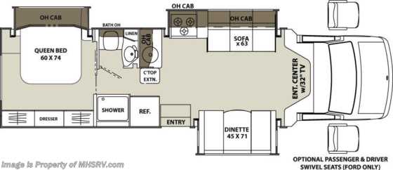 2019 Coachmen Concord 300TS RV for Sale W/ Jacks, Rims, Sat, 15K A/C Floorplan