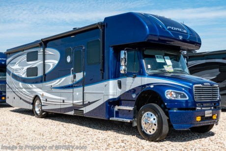 6-3-19 &lt;a href=&quot;http://www.mhsrv.com/other-rvs-for-sale/dynamax-rv/&quot;&gt;&lt;img src=&quot;http://www.mhsrv.com/images/sold-dynamax.jpg&quot; width=&quot;383&quot; height=&quot;141&quot; border=&quot;0&quot;&gt;&lt;/a&gt;   
MSRP $284,436. The All New 2019 Dynamax Force 37BH HD Super C is approximately 39 feet 2 inch in length with 2 slides, bunk beds, a Cummins ISL 8.9 liter (350HP &amp; 1,000 ft.-lbs. of torque) engine coupled with the incredible Allison 3200 TRV transmission. A few other exciting upgrades on the Force HD include upgraded window treatments, DVD players on the bunk model, brake controller, (2) 4D batteries and color-coordinated solid surface countertops in the kitchen, bath &amp; even the bedroom nightstands. Optional features include dual reclining theater seats IPO sofa, entertainment center with 50&quot; LED TV &amp; fireplace IPO love seat, solar panels, Dash cam DVR with forward collision &amp; departure delay alert and a stackable washer/dryer. The 2019 Dynamax Force also features an incredible list of standard equipment including a 7&quot; Kenwood dash infotainment center, Truma Aqua-Go comfort water heater, inverter, 8 KW Onan generator, king size bed, cab over loft, bedroom TV, heated tanks, raised panel cabinet doors with hidden hinges, solid surface kitchen countertop, full extension ball bearing drawer guides, fantastic fans, backsplash, LED flush mounted lighting, 7 foot ceilings, keyless entry touchpad lock, automatic leveling system, residential refrigerator with icemaker, 3 burner cooktop, convection microwave, (2) 15,000 BTU roof air conditioners, shower skylight, water filter system, exterior shower and much more.  For more complete details on this unit and our entire inventory including brochures, window sticker, videos, photos, reviews &amp; testimonials as well as additional information about Motor Home Specialist and our manufacturers please visit us at MHSRV.com or call 800-335-6054. At Motor Home Specialist, we DO NOT charge any prep or orientation fees like you will find at other dealerships. All sale prices include a 200-point inspection, interior &amp; exterior wash, detail service and a fully automated high-pressure rain booth test and coach wash that is a standout service unlike that of any other in the industry. You will also receive a thorough coach orientation with an MHSRV technician, an RV Starter&#39;s kit, a night stay in our delivery park featuring landscaped and covered pads with full hook-ups and much more! Read Thousands upon Thousands of 5-Star Reviews at MHSRV.com and See What They Had to Say About Their Experience at Motor Home Specialist. WHY PAY MORE?... WHY SETTLE FOR LESS?