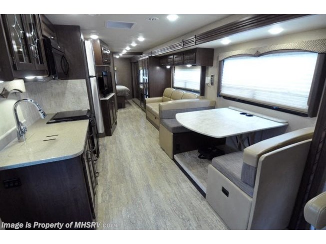 2017 Thor Motor Coach Hurricane 34F W/ Full Wall Slide, Ext Kitchen, King, OH Loft - Used Class A For Sale by Motor Home Specialist in Alvarado, Texas