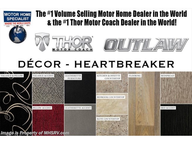 2019 Thor Motor Coach Outlaw 37GP Toy Hauler W/ 2 Patio Decks, 3 A/Cs - New Toy Hauler For Sale by Motor Home Specialist in Alvarado, Texas