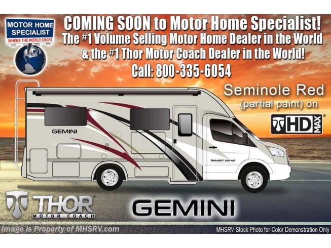 New 2019 Thor Motor Coach Gemini 24SX RUV for Sale W/Theater Seats, 15K AC, Dsl Gen available in Alvarado, Texas