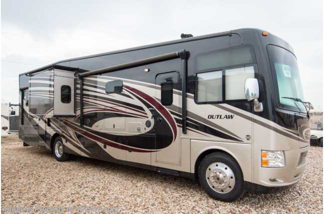 2016 Thor Motor Coach Outlaw Toy Hauler 37RB Toy Hauler RV for Sale W/ Ext TV, OH Loft