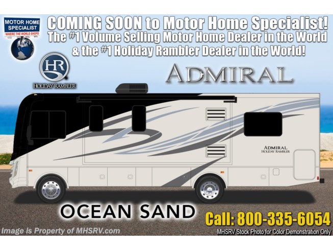 New 2019 Holiday Rambler Admiral 29M Class A RV for Sale W/ 2 A/C, King, FBP available in Alvarado, Texas