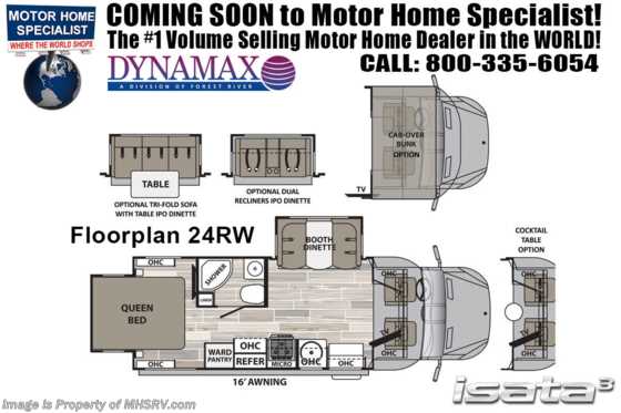 2020 Dynamax Corp Isata 3 Series 24RW Sprinter Diesel, Theater Seats, Cab-Over Loft Floorplan