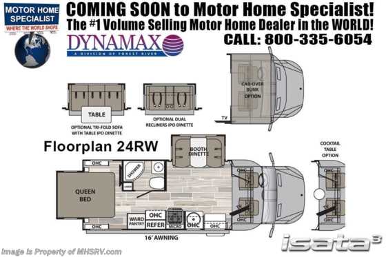 2020 Dynamax Corp Isata 3 Series 24RW Sprinter Diesel W/Mobileye, Dsl Gen, Solar Floorplan