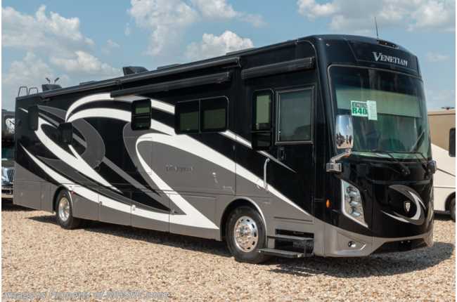 2020 Thor Motor Coach Venetian R40 Bath &amp; 1/2 W/Aqua Hot®, Theater Seats, 55&quot; TV, Digital Dash, 380HP Luxury Diesel