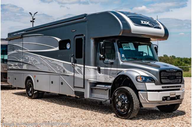 2020 Dynamax Corp DX3 34KD 4x4 Super C W/ Black Out Pkg, Cab Over & Theater Seats
