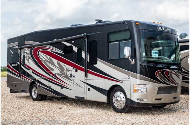 2016 Thor Motor Coach Outlaw Toy Hauler 37LS Class A Gas RV for Sale W/ OH Loft, Ext TV