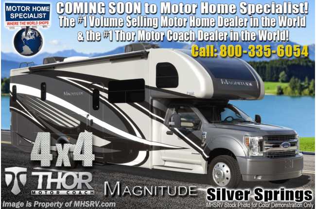 2020 Thor Motor Coach Magnitude XG32 4x4 330HP Diesel Super C RV for Sale W/ Theater Seats