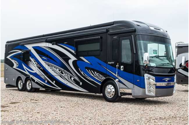 2020 Entegra Coach Aspire 44B Bath &amp; 1/2 Luxury Diesel Pusher W/ Theater Seats, WiFi &amp; Solar