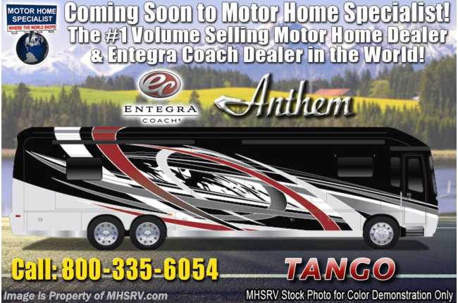 2020 Entegra Coach Anthem 44F Bath &amp; 1/2 Luxury RV W/ Theater Seats, WiFi &amp; 450HP
