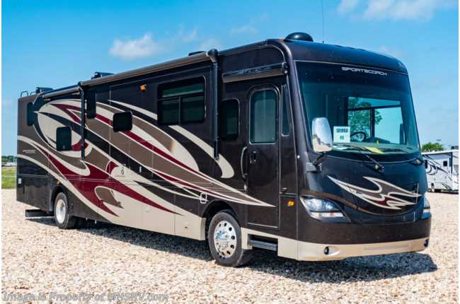 2016 Sportscoach Cross Country 404RB Bath &amp; 1/2 Bunk Model Diesel Pusher RV for Sale W/ 340HP